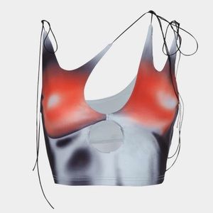 “Thermostimulative Slanted Shoulder Top”